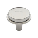 Heritage Brass Flat Round Knob