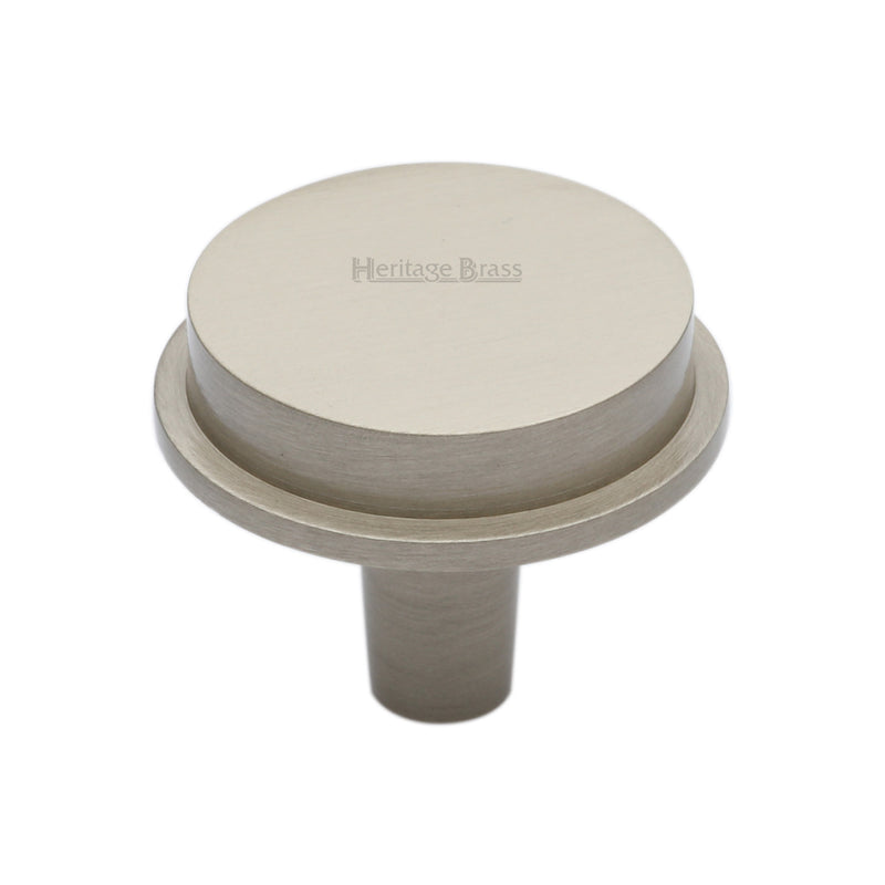 Heritage Brass Flat Round Knob