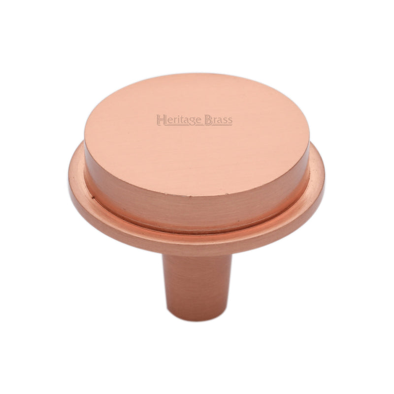 Heritage Brass Flat Round Knob