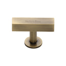 Heritage Brass Symmetrical Square Cabinet Knob