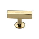 Heritage Brass Symmetrical Square Cabinet Knob