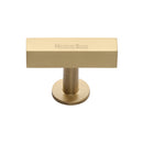 Heritage Brass Symmetrical Square Cabinet Knob
