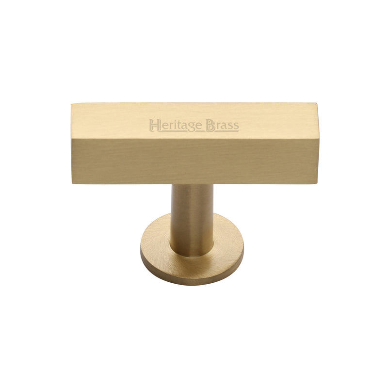 Heritage Brass Symmetrical Square Cabinet Knob