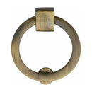 Heritage Brass Round Cabinet Drop Pull