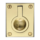 Heritage Brass Flush Ring Cabinet Pull