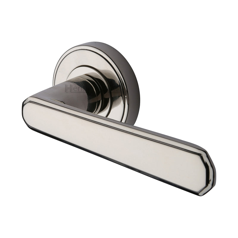 Heritage Brass Century Door Handle on Round Rose