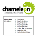 CHAMELEON 13mm Axis Tilt Before Turn Face Fit Width Pack