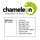 CHAMELEON 13mm Axis Tilt Before Turn Face Fit Width Pack