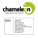 CHAMELEON 13mm Axis Tilt Before Turn Face Fit Height Pack