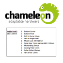 CHAMELEON 13mm Axis Tilt Before Turn Face Fit Height Pack