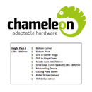 CHAMELEON 13mm Axis Tilt Before Turn Face Fit Height Pack