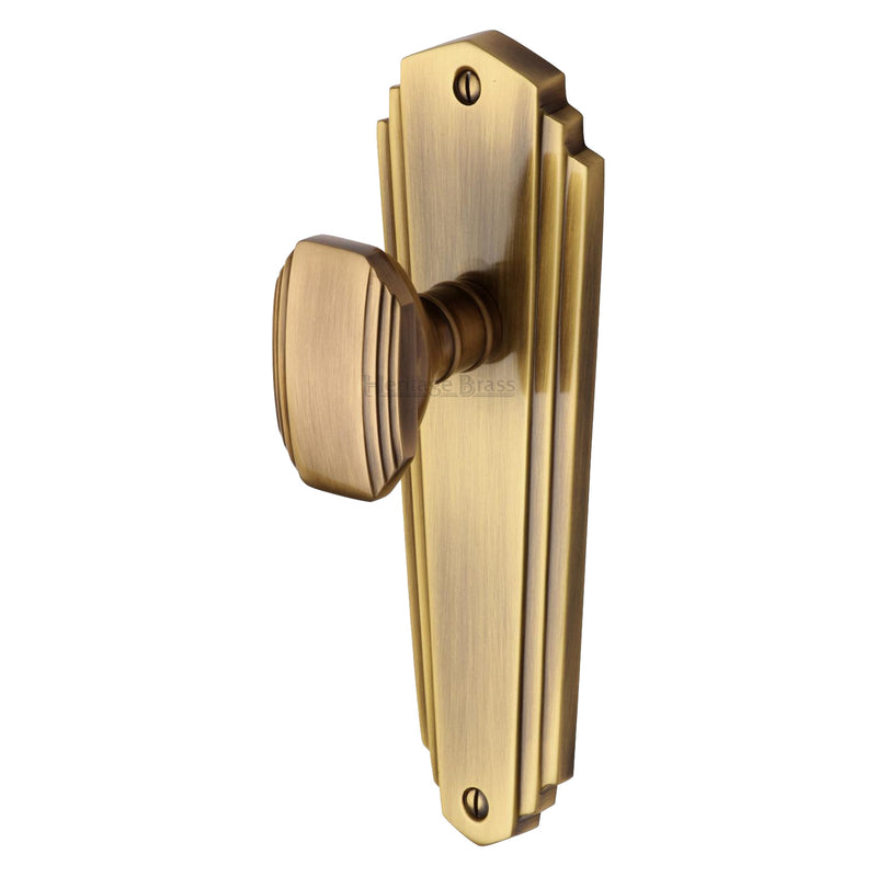 Heritage Brass Charlston Door Knob on Plate