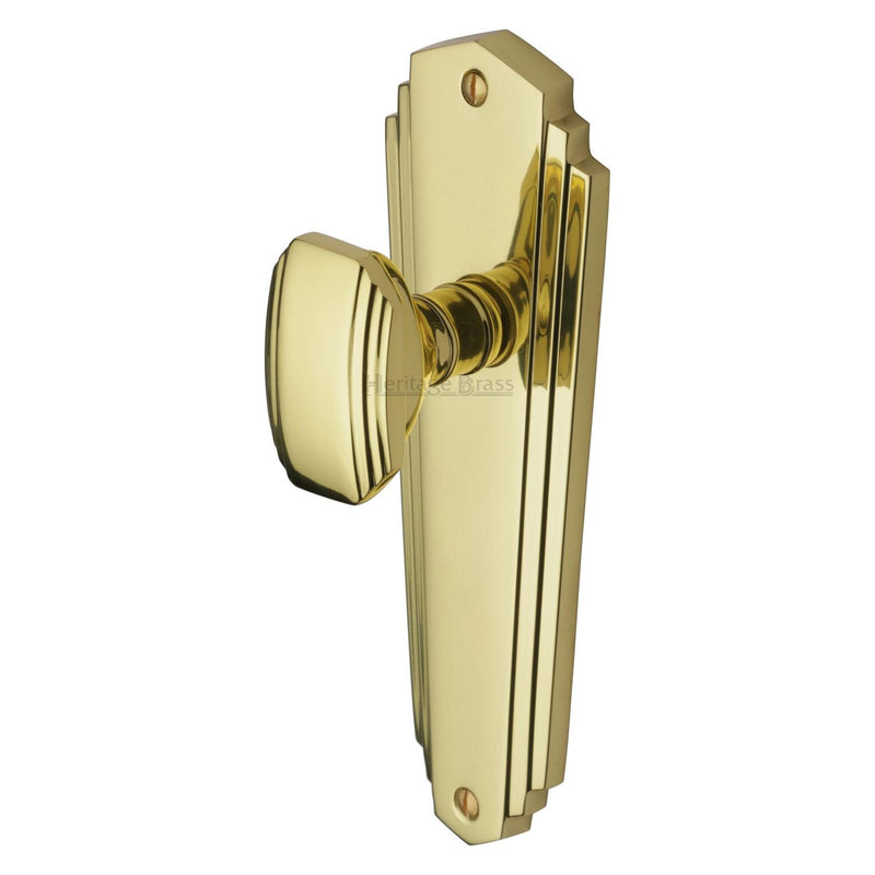 Heritage Brass Charlston Door Knob on Plate