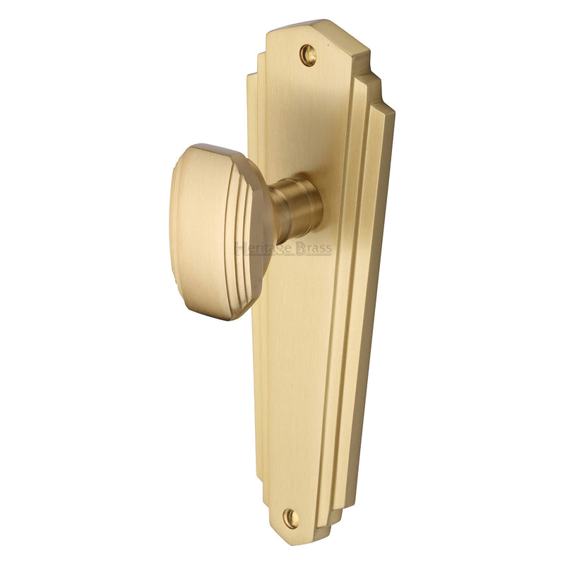 Heritage Brass Charlston Door Knob on Plate