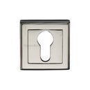 Heritage Brass Euro Profile Cylinder Escutcheon Square - DEC7020
