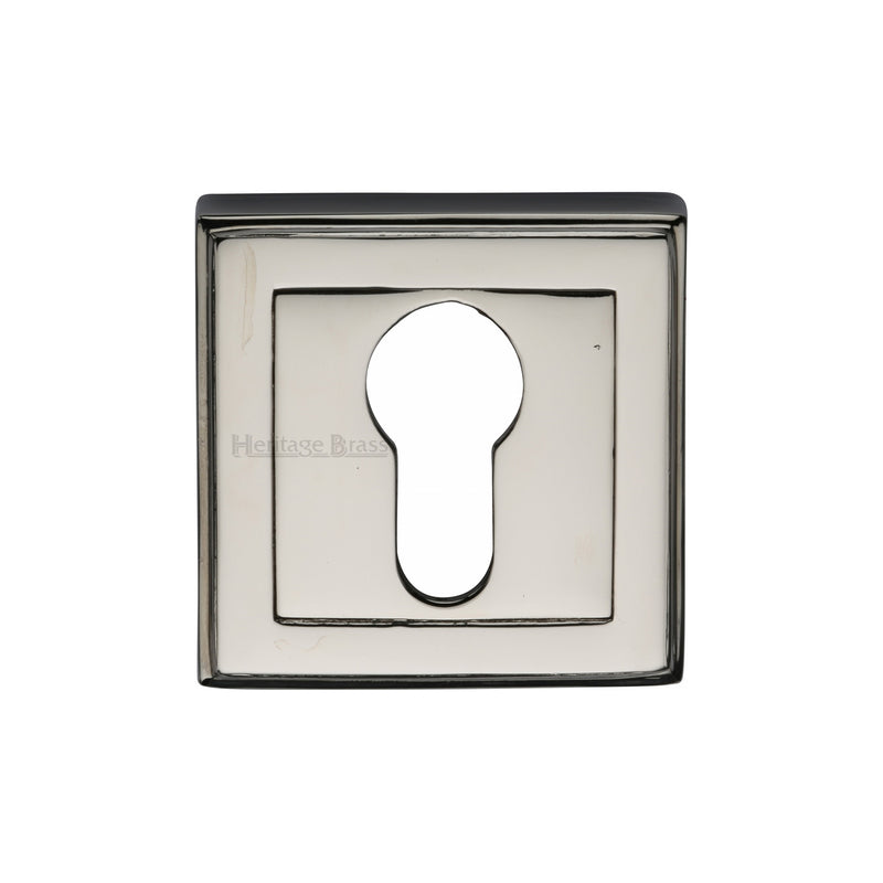 Heritage Brass Euro Profile Cylinder Escutcheon Square - DEC7020