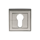 Heritage Brass Euro Profile Cylinder Escutcheon Square - DEC7020