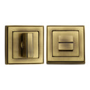 Heritage Brass Square Bathroom Turn & Release - DEC7030