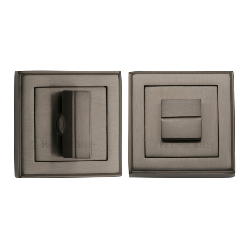 Heritage Brass Square Bathroom Turn & Release - DEC7030