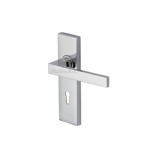 Heritage Brass Delta Door Handle on Plate