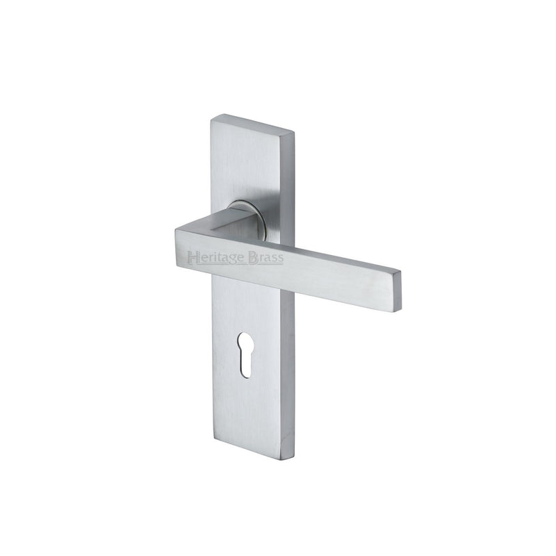 Heritage Brass Delta Door Handle on Plate