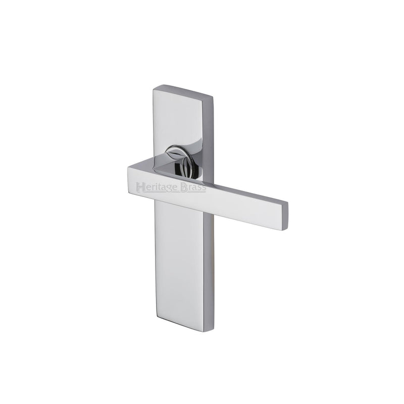 Heritage Brass Delta Door Handle on Plate