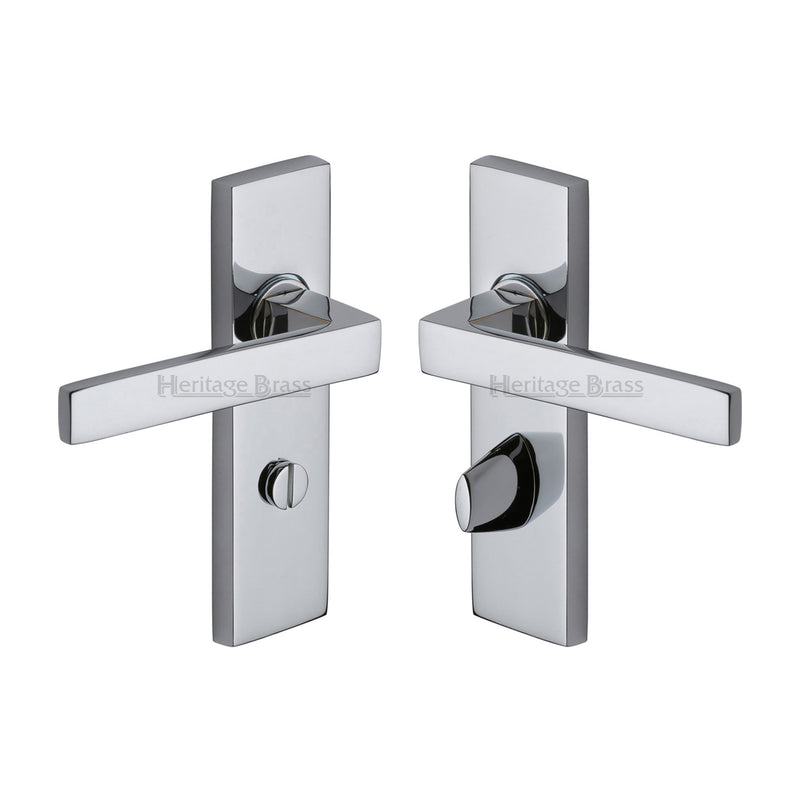 Heritage Brass Delta Door Handle on Plate