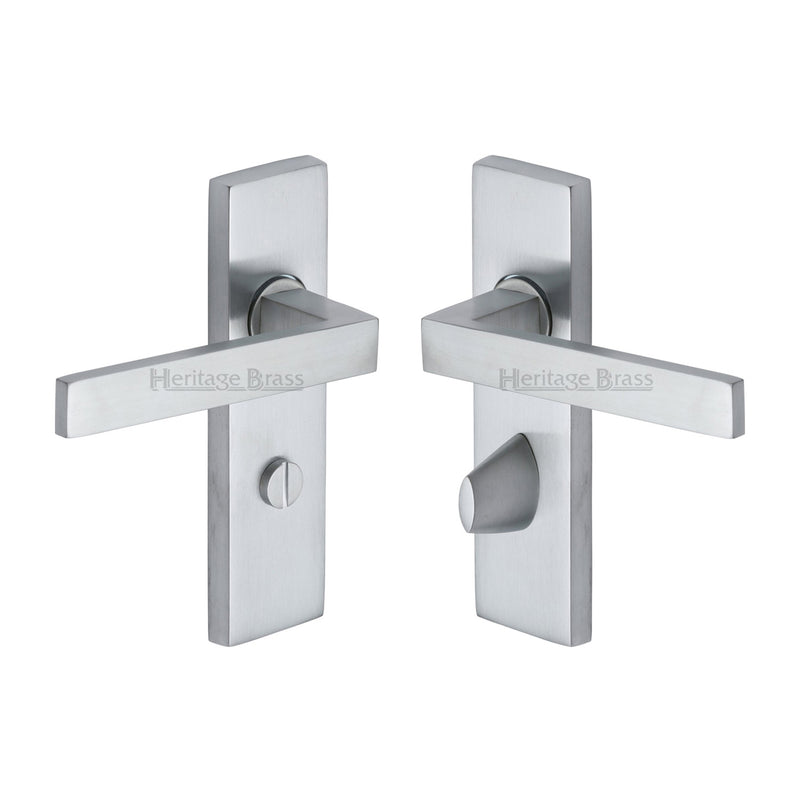 Heritage Brass Delta Door Handle on Plate