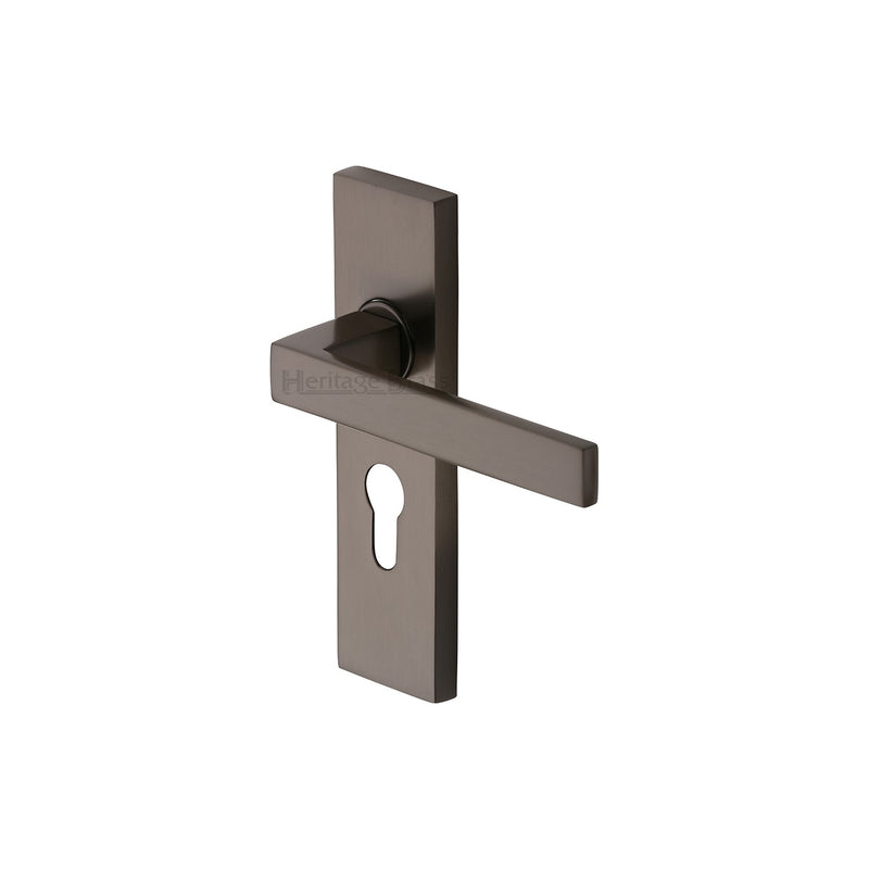 Heritage Brass Delta Door Handle on Plate
