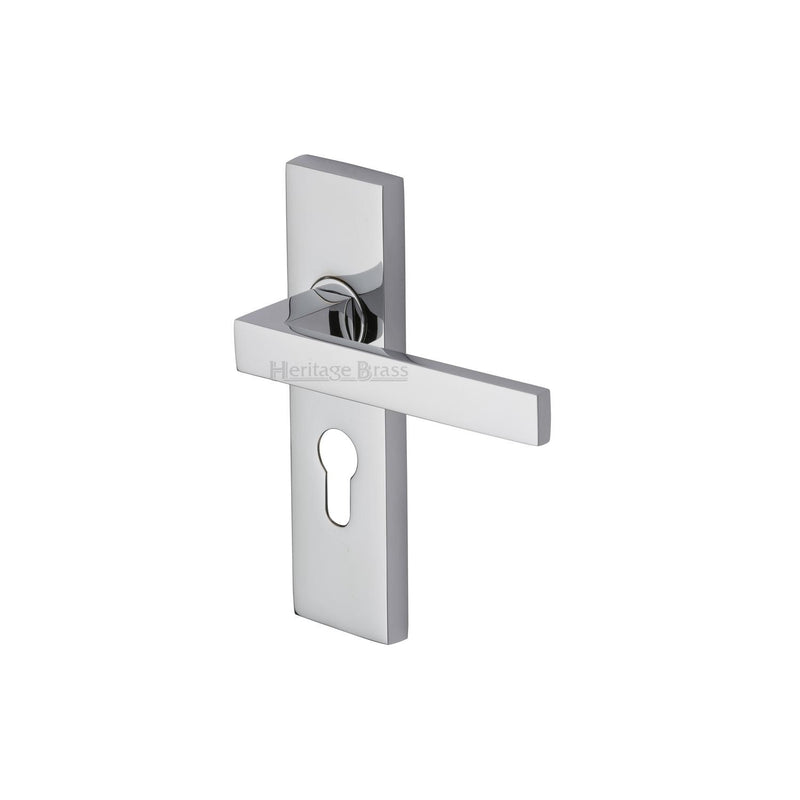 Heritage Brass Delta Door Handle on Plate