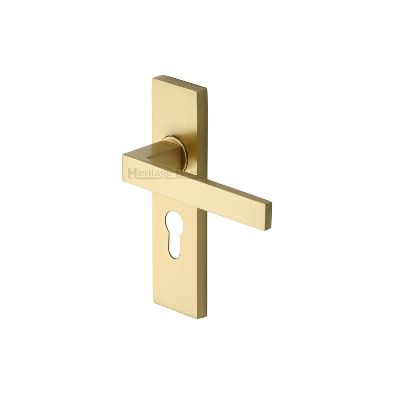 Heritage Brass Delta Door Handle on Plate