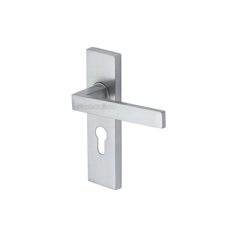 Heritage Brass Delta Door Handle on Plate