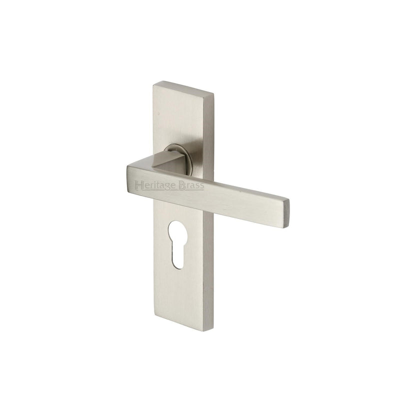 Heritage Brass Delta Door Handle on Plate