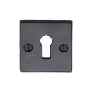 M.Marcus Standard Key Escutcheon Square Black Iron