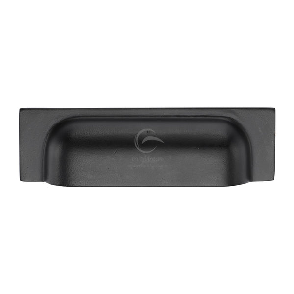 M.Marcus Matt Black Iron Military Cabinet Drawer Pull