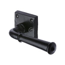 M.Marcus Black Iron Claverley Door Handle on Square  Rose