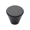 M.Marcus Matt Black Iron Round Cone Cabinet Knob