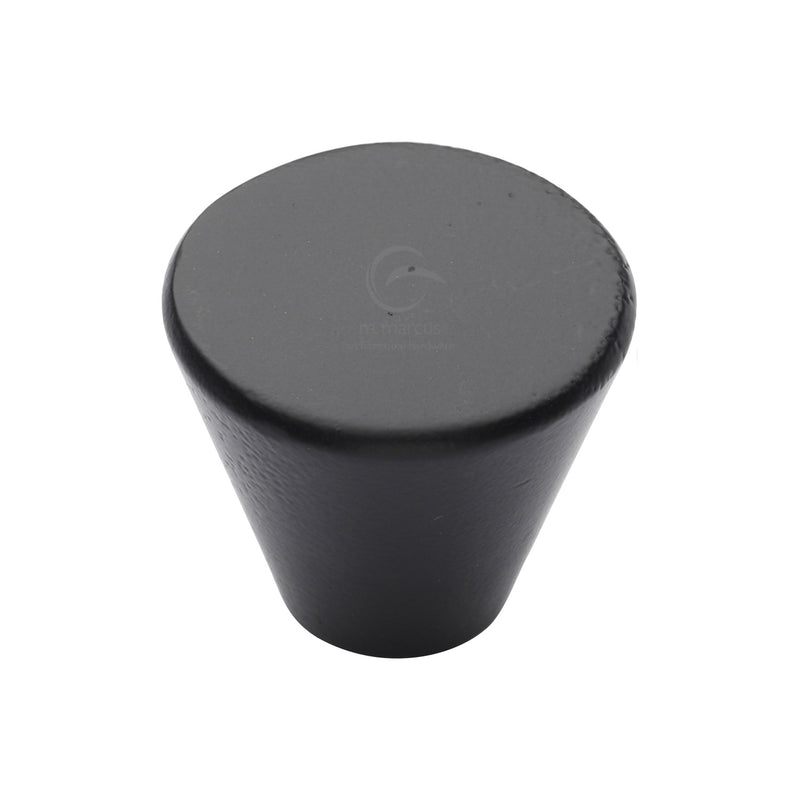 M.Marcus Matt Black Iron Round Cone Cabinet Knob