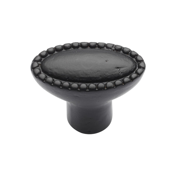 M.Marcus Matt Black Iron Opal Cabinet Knob