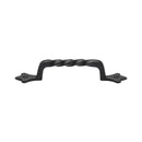 M.Marcus Matt Black Iron Twist Cabinet Pull Handle