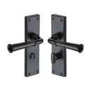 M.Marcus Black Iron Ashfield Door Handle on Plate