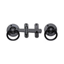 M.Marcus Black Iron Ring Handle Gate Latch