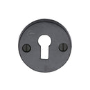 M.Marcus Standard Key Escutcheon Round Black Iron