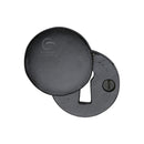 M.Marcus Standard Key Escutcheon Round Covered Black Iron
