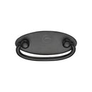 M.Marcus Matt Black Iron Oval Cabinet Drop Pull