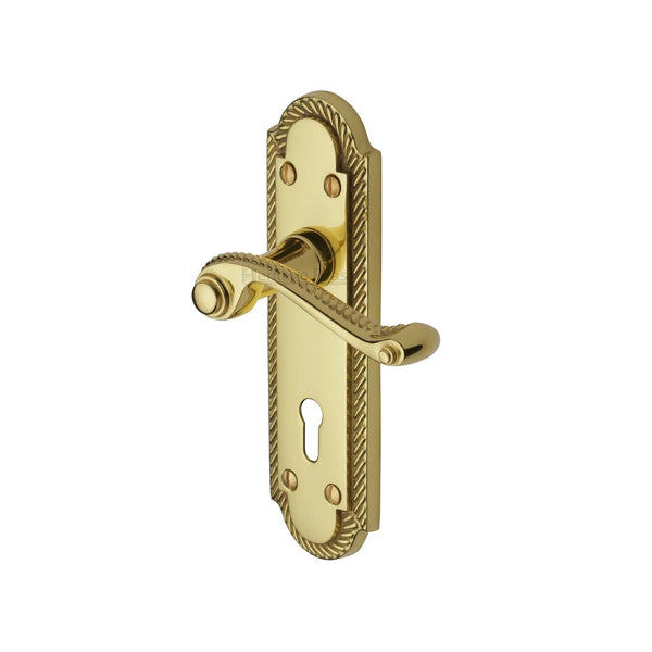 Heritage Brass Gainsborough Door Handle on Plate