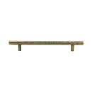 Heritage Brass T-Bar Cabinet Pull Hammered Design