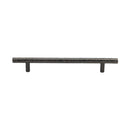Heritage Brass T-Bar Cabinet Pull Hammered Design