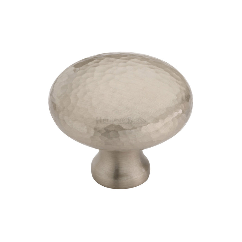 Heritage Brass Victorian Round Cabinet Knob Hammered Design