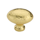 Heritage Brass Victorian Oval Cabinet Knob Hammered Design